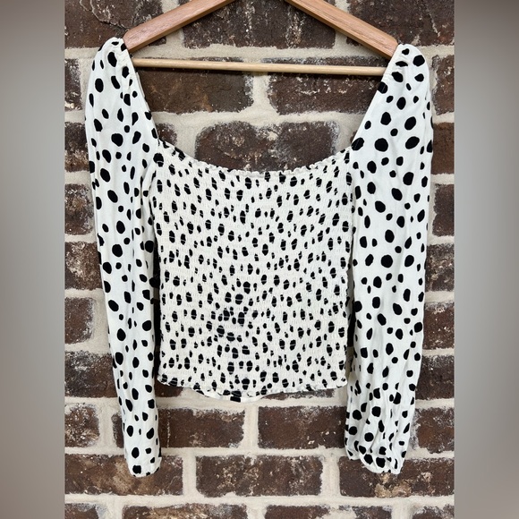 Reformation Black and White Polka Dot Top - Picture 4 of 8